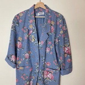 Vintage Floral Blazer